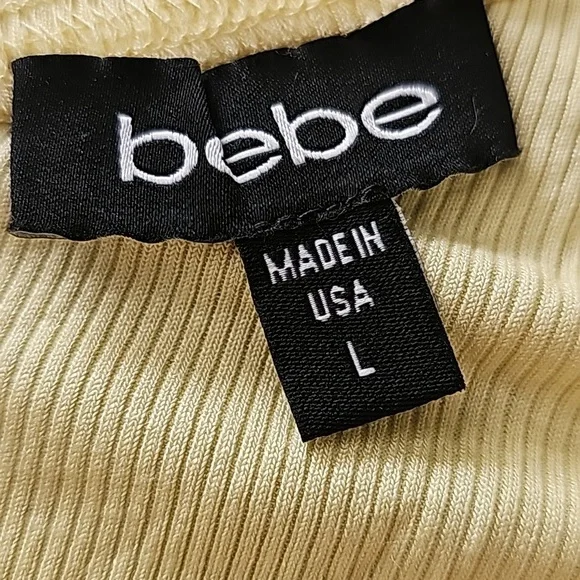 NEW Bebe Rhinestone short sleeve top - Picture 3 of 3